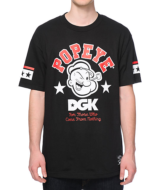 DGK x Popeye Strong To The Finish T-Shirt | Zumiez