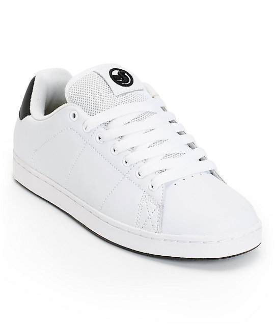 DVS Gavin 2 White Leather Skate Shoes Zumiez
