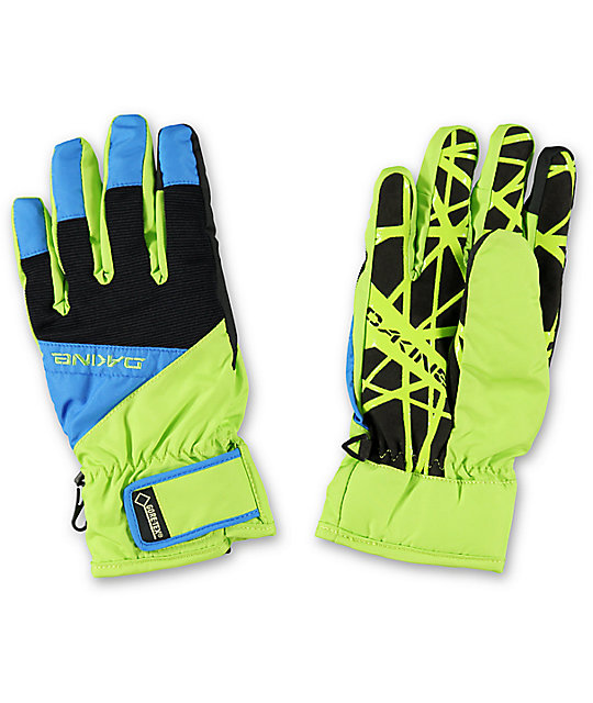 Dakine Impreza Pacific Lime Green Snowboard Gloves Zumiez