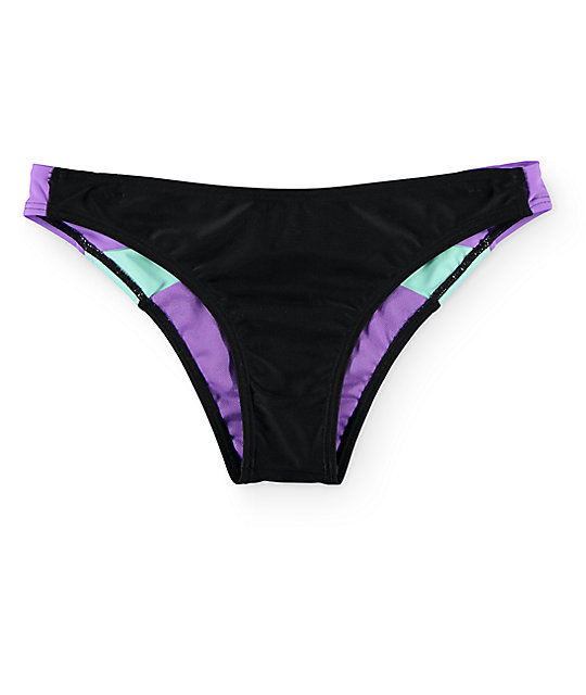 Damsel Black Colorblock Hipster Bikini Bottom Zumiez 