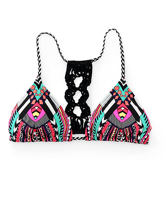 Damsel Wonderland Macrame Triangle Bikini Top Zumiez