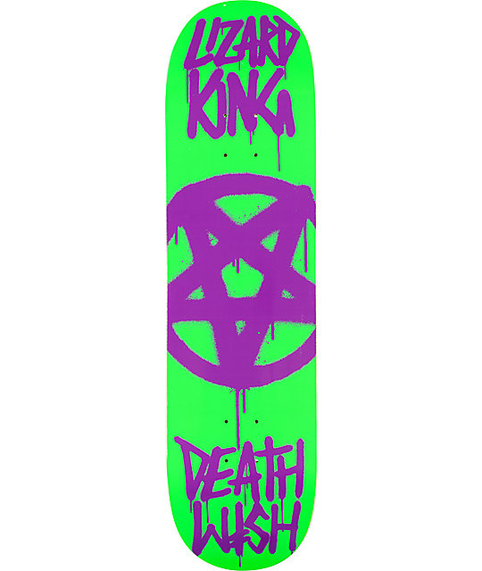 Deathwish Lizard Pentagram 8.25" Skateboard Deck Zumiez