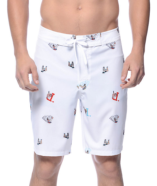 off white board shorts