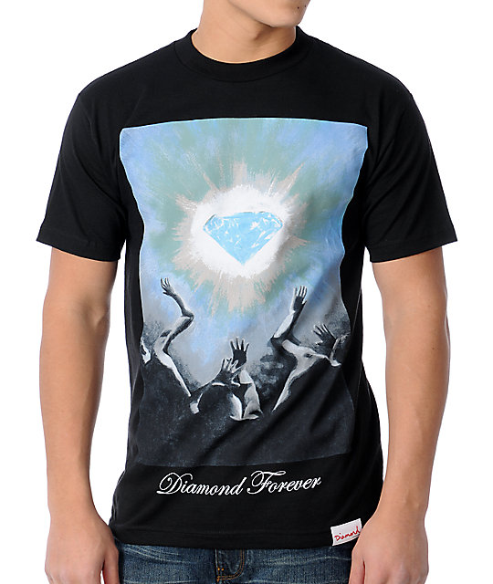 Diamond Supply Co Diamond 4 Ever Black T Shirt Zumiez 