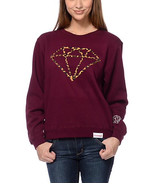 maroon diamond supply hoodie