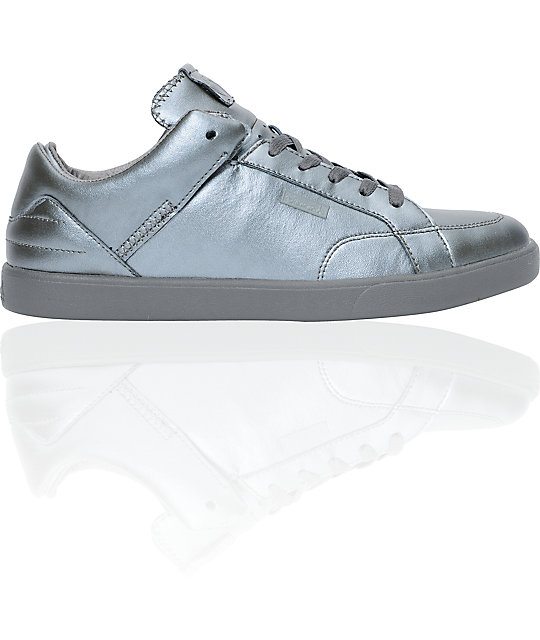 Diamond Supply Co VVS Charcoal Leather Shoes Zumiez