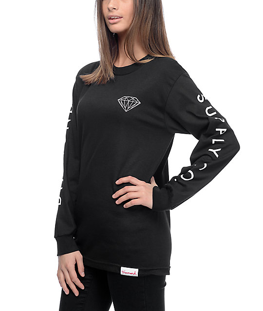 black long sleeve t shirt women