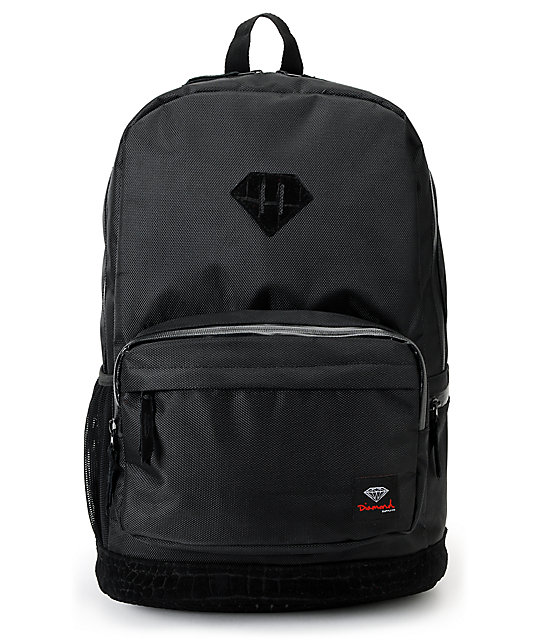 Diamond Supply Co. Diamond Black Croc School Life Backpack Zumiez