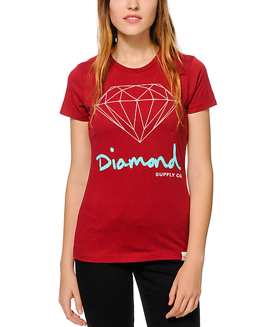 Diamond Supply Co Og Script T Shirt Zumiez 