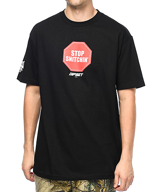 Dipset Stop Snitchin Black TShirt at Zumiez PDP