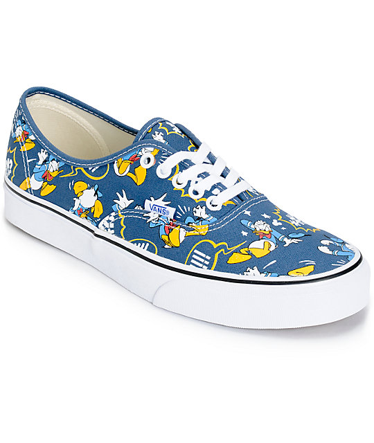 Disney x Vans Authentic Donald Duck Skate Shoes (Mens) at