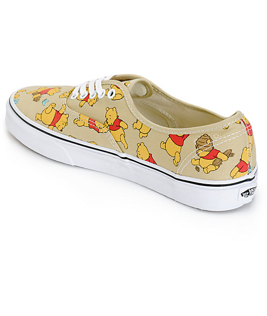 Disney x Vans Authentic Winnie The Pooh Skate Shoes Zumiez