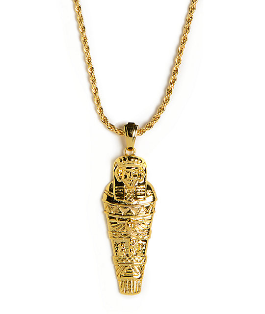Doohku Jewelry Gold King Tut 24" Necklace at Zumiez PDP