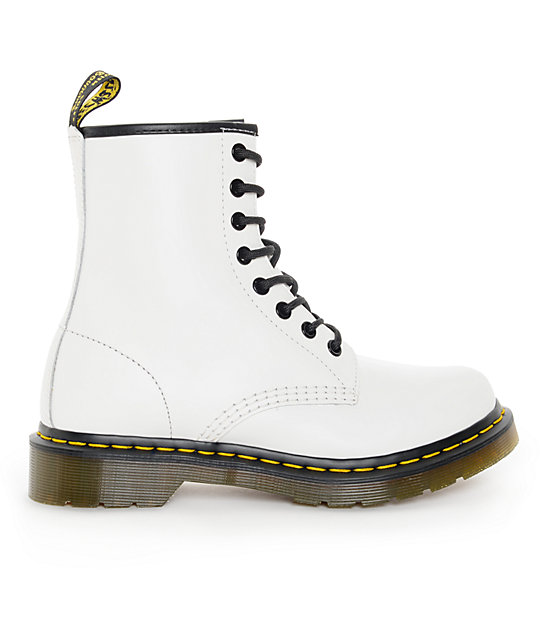 white dr martens 1460 smooth