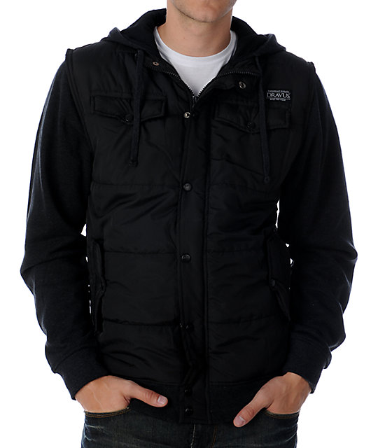 Dravus Jumpstreet Black Vest Hoodie Zumiez
