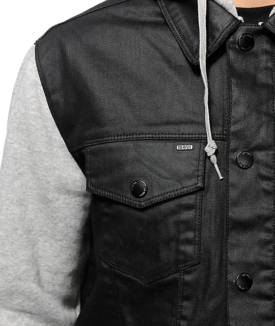 Dravus Sloander Denim Vest Hoodie Zumiez