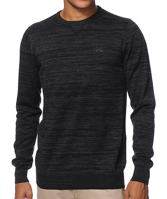 Dravus Slubben Black Crew Neck Sweater Zumiez