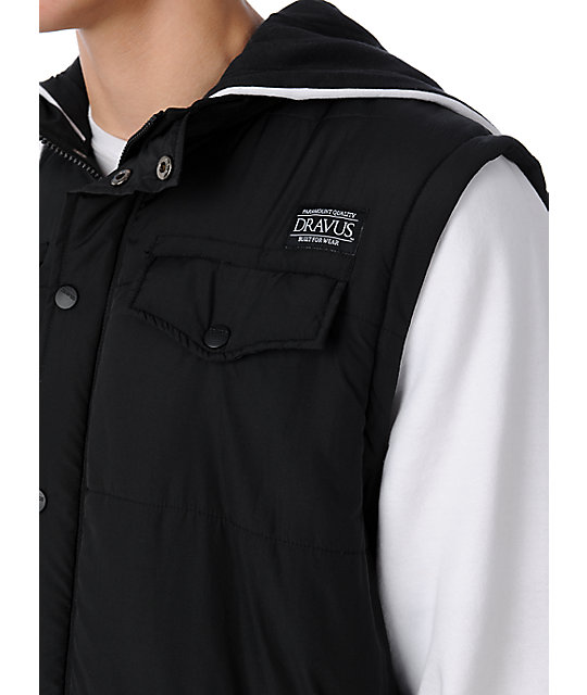 black and white vest top
