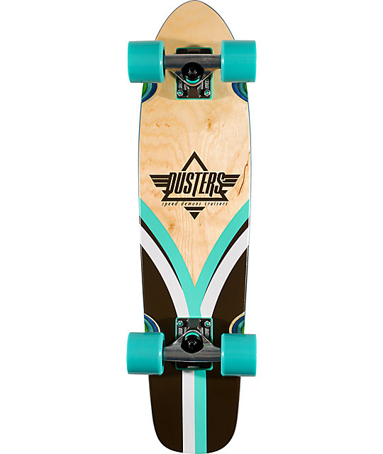 Dusters Flashback Blue Flyer 28" Cruiser Skateboard Zumiez