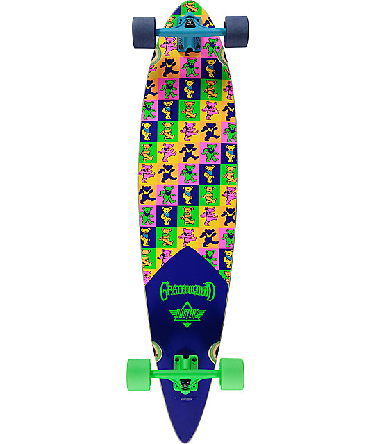 Dusters Grateful Dead Bears 42" Pintail Longboard Complete Zumiez