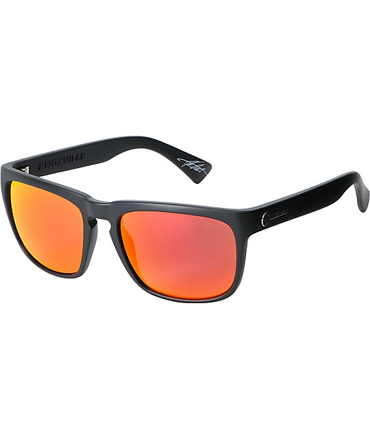 Electric Knoxville Matte Black & Fire Chrome Sunglasses Zumiez