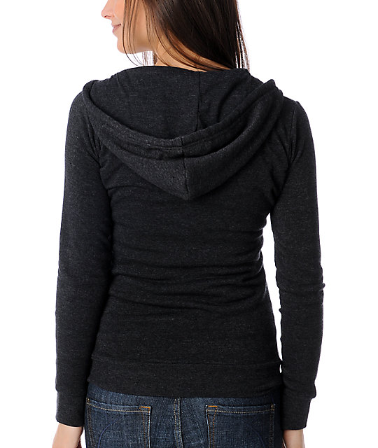 cheap black zip up hoodie womens