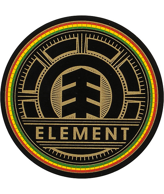 Element Bright Rasta Small Vinyl Sticker at Zumiez : PDP