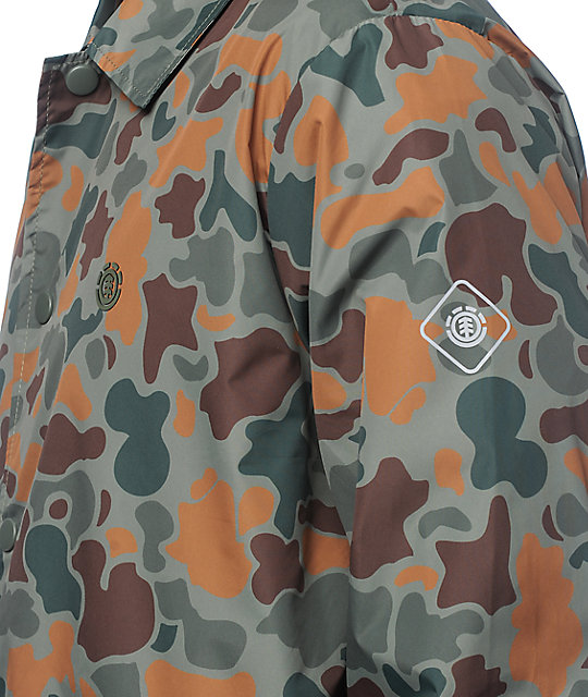 Element Murray TW Packable Camo Coaches Jacket Zumiez