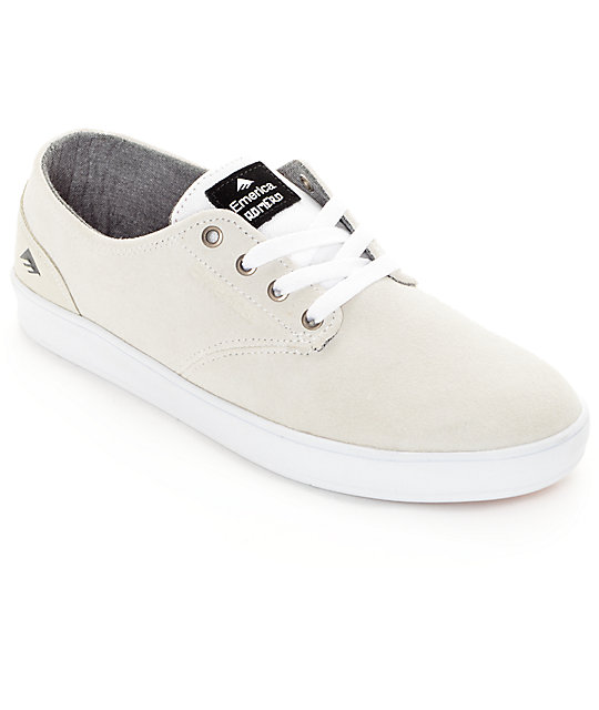 Emerica Romero Laced White Skate Shoes | Zumiez