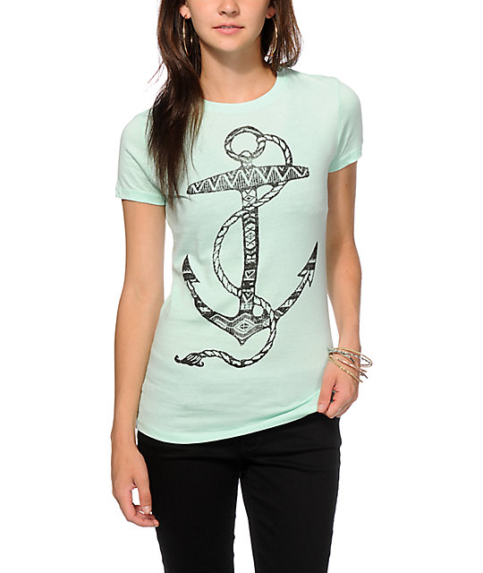 anchor design shirt