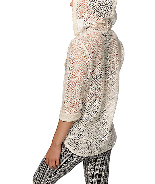 Empyre Austin Cream Lace Poncho Zumiez