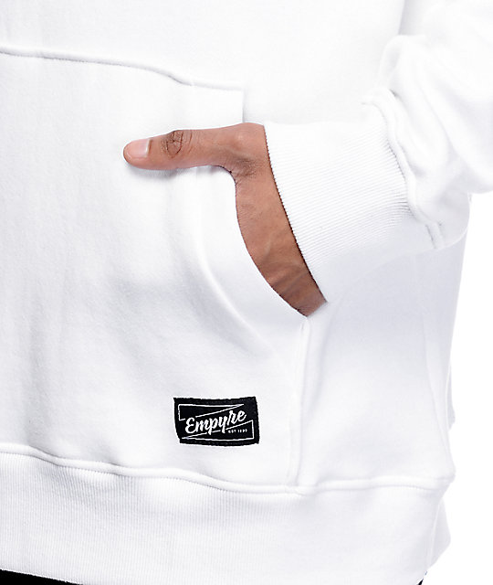 Empyre Baseline Embroidered White Hoodie Zumiez