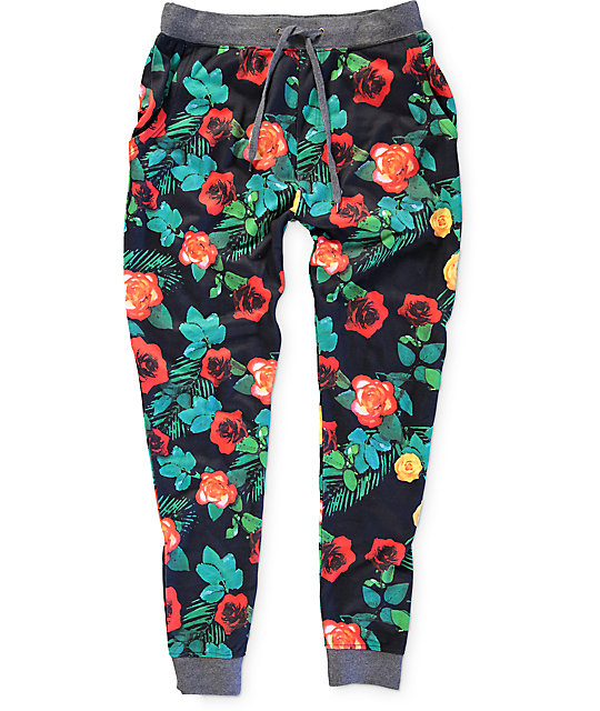 floral joggers mens