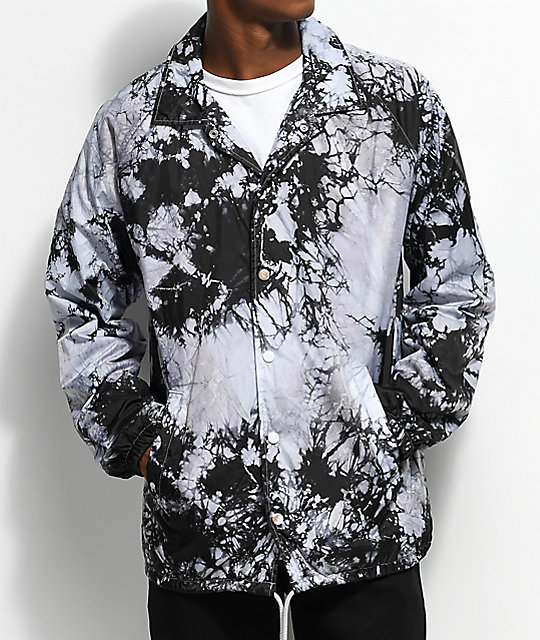 Empyre Ben Black & Crystal Washed Coaches Jacket Zumiez