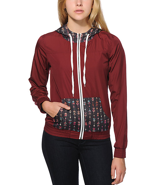 Empyre Bowery Arrow Print Windbreaker Jacket Zumiez
