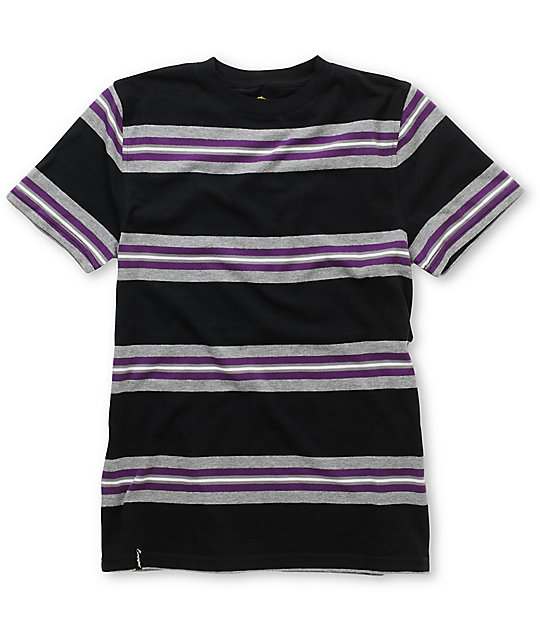 black strip t shirt