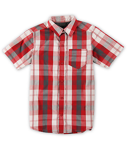 red button up shirt for boys