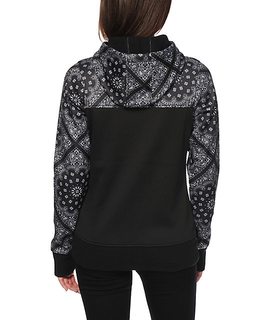 Empyre Bretton Black Bandana Tech Fleece Jacket Zumiez