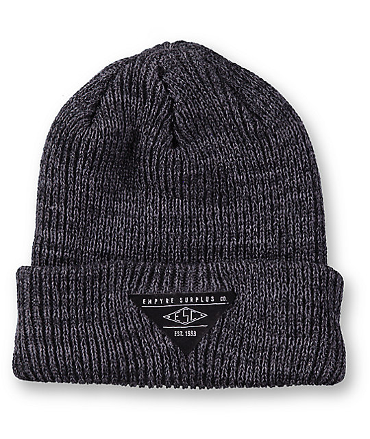 Empyre Cobblestone Heather Charcoal Beanie Zumiez