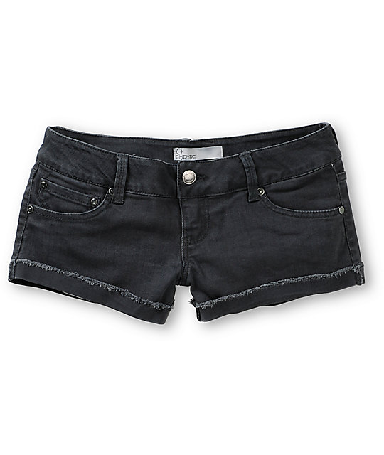 Empyre Dani Dark Grey Denim Shorts
