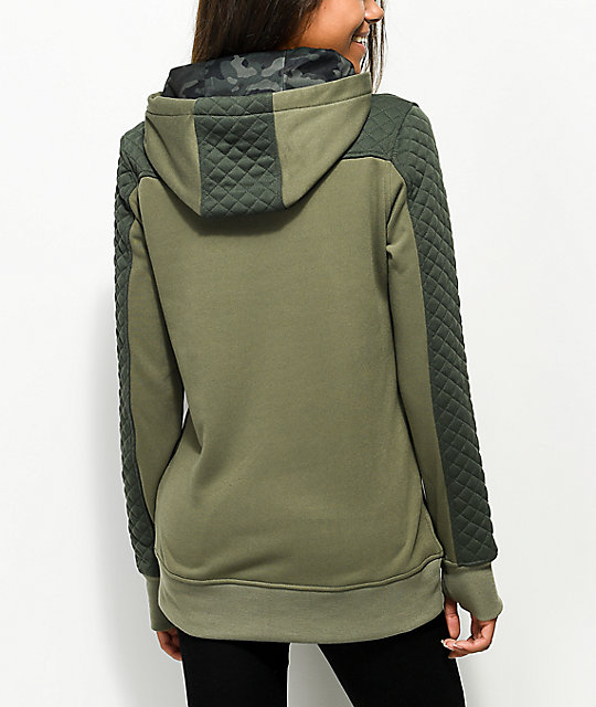 Empyre Dessa Tech Fleece Olive Camo Hoodie Zumiez