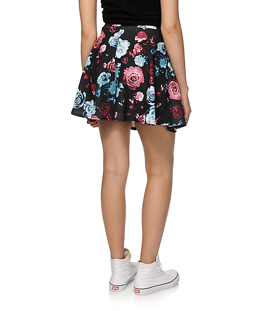 Empyre Dixie Pastel Floral Skater Skirt Zumiez