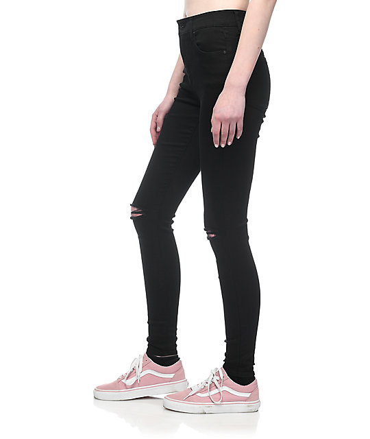 high rise skinny jeggings