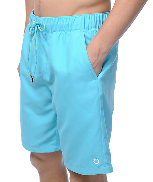 Empyre Dubtub Blue Elastic Waist Board Shorts Zumiez