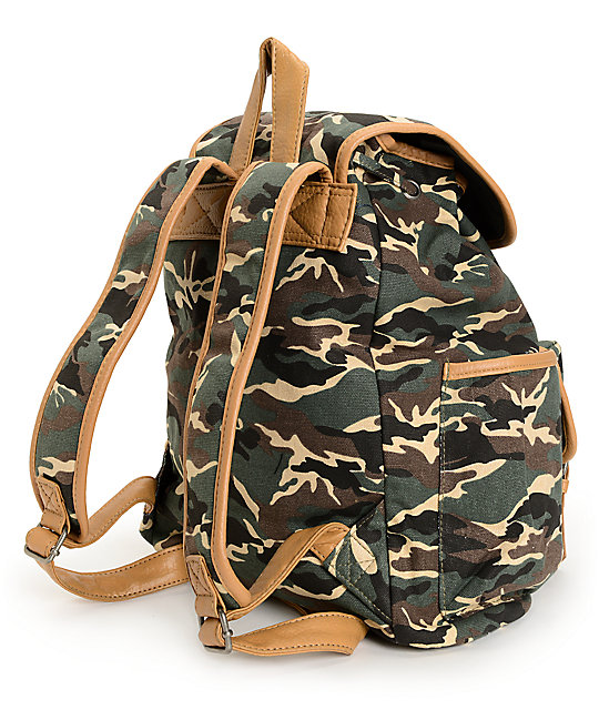 Empyre Emily Camo Print Rucksack Backpack Zumiez