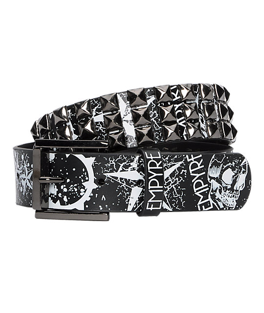 Empyre Faultline 3 Black Pyramid Studded Belt Zumiez