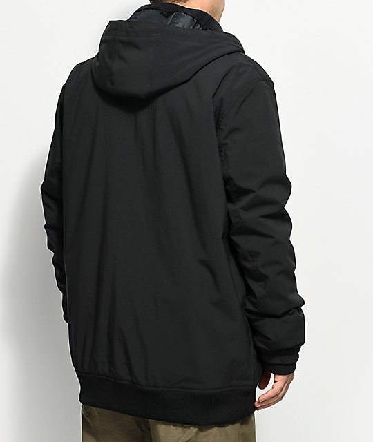 Empyre Flight Black 10K Snowboard Bomber Jacket Zumiez