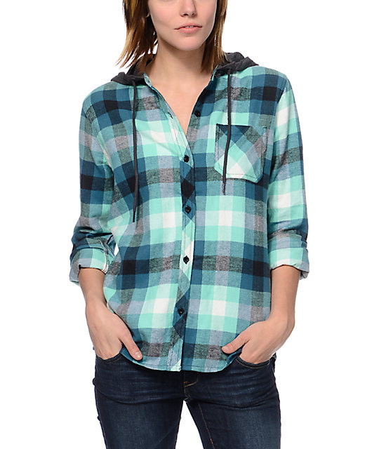 womens green buffalo plaid