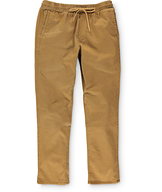 mens elastic waist chino pants