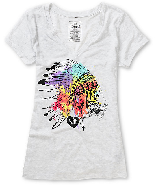 heather white shirt